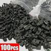 100/20pcs Mixed Car Motorcycles Metal Screw Tapping Fastener Clip U-Type Clip with Screw Anti-rust Protection Clip Screw Buckle