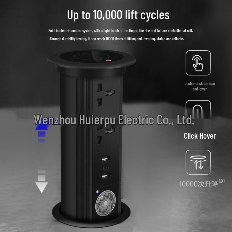 SJ Automatic Pop-Up Kitchen Island Power Socket