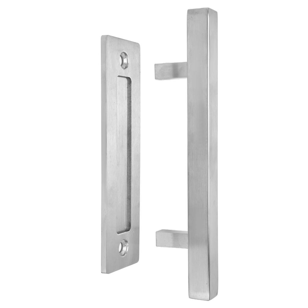 Stainless Steel Door Handle Double Side Brushed Sliding Barn Door Handle for Garage Barn Closet