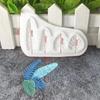 Cake Decoration Creative Molds 4 Leaves Cake Mould Silicone Mold Chocolate Candy Fondant Cake Decorating Tool Fan Tools Supplies