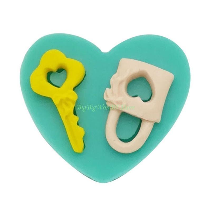 24TE Valentines Day Themed Silicone Candle Molds Fondant Silicone Molds for Chocolate Cookie Candy Fondant Cake Baking