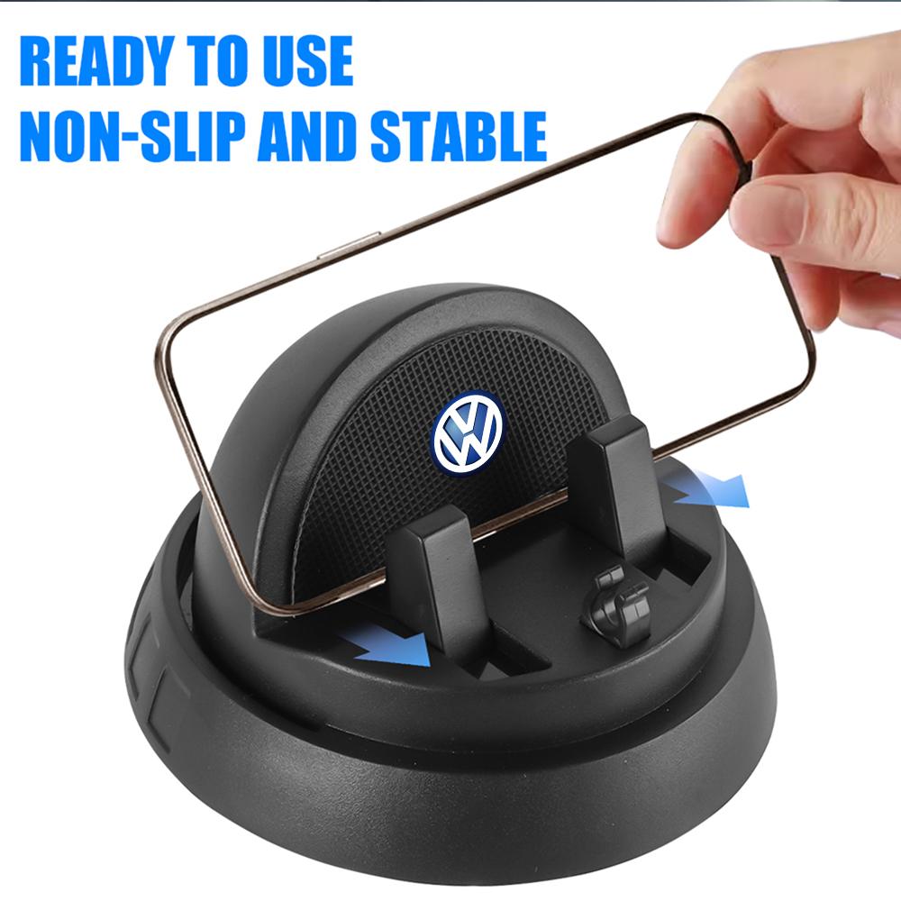 1pc Universal Car Phone Holder Parking Number Plate Dash Anti-Slip Pad Mat Phone Holder Valve For VW RLINE MK4 GOLF Accessories