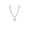 TIFFANY &CO. Logo Engraved Sterling Silver Necklace Women's Silver GRP03891-Silver 16
