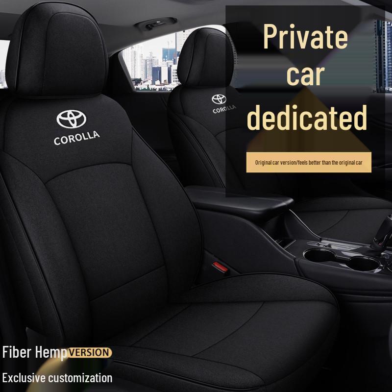 Toyota Corolla All-Season Linen Seat Covers, 5-Seat Full-Surround Design
