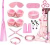 BAOQISHAN SM SM Goods Ankle Eye Bondage Adult SM SM Vibrator for Breaking the Secret Storage Bag Included Set, 20-piece Set, Restraints, Collar,