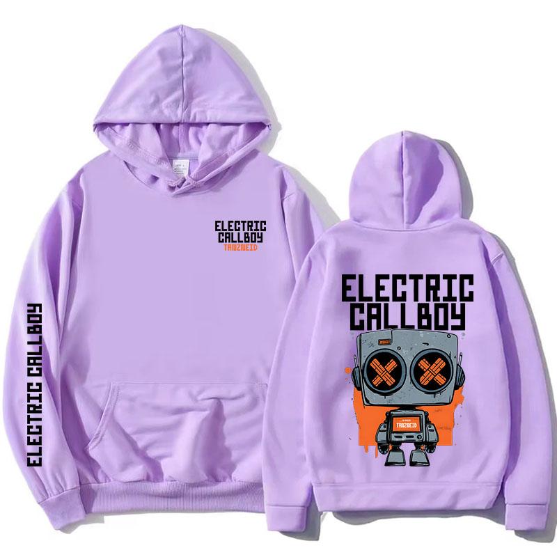 Tanzneid Robot Hoodie ELECTRIC CALLBOY Heavy Mental Style Sweatshirt Long Sleeve Fleece Hooded Pullovers Graphic Merch Unisex jackets Anime Hoodie