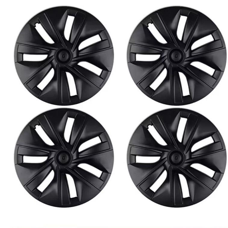 

Tesla Model Y 19-Inch Edge-Wrapping Hubcaps - Wheel Caps & Covers 19-inch Matte Black