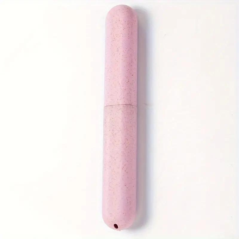 1pcs Portable Dustproof Toothbrush Case Holder Plastic Toothbrush Container Storage Box Suitable For Daily And Travel Use
