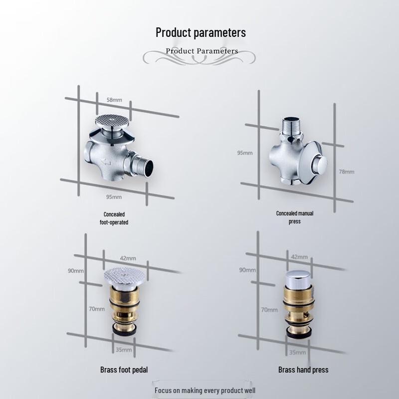 GLBO Squat Toilet Flush Valve