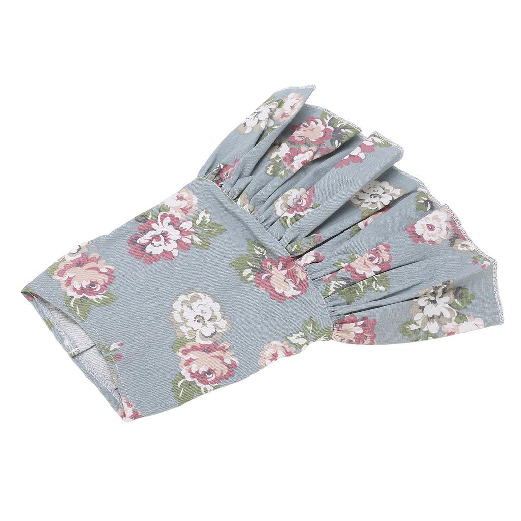 Pet Floral Dress Breathable Cotton Dog Sundress for Daily Wear Party Wedding WalkingM