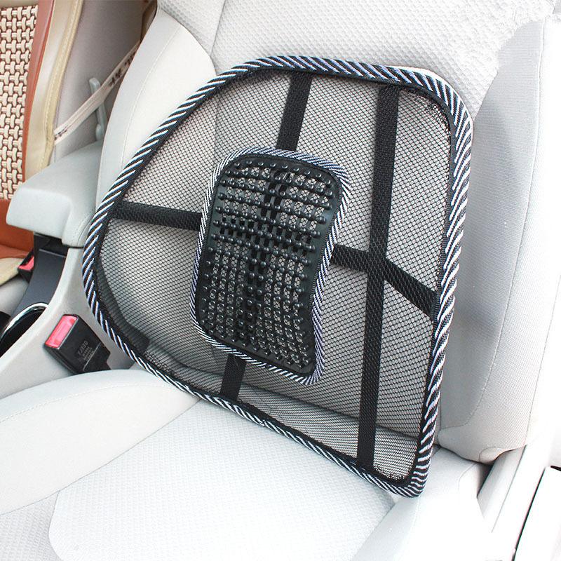 Car Seat Chair Back Cushion Ventilate Mesh Lumbar Back Brace Car Seat Chair Cushion Office Home Massage Back Cushion Universal