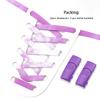 1Pari Magnetic Lock No Tie Shoe Laces Rainbow Elastic Laces Sneakers Adults Kids 8MM Wide Flat Shoelaces Rubber Bands for Shoes