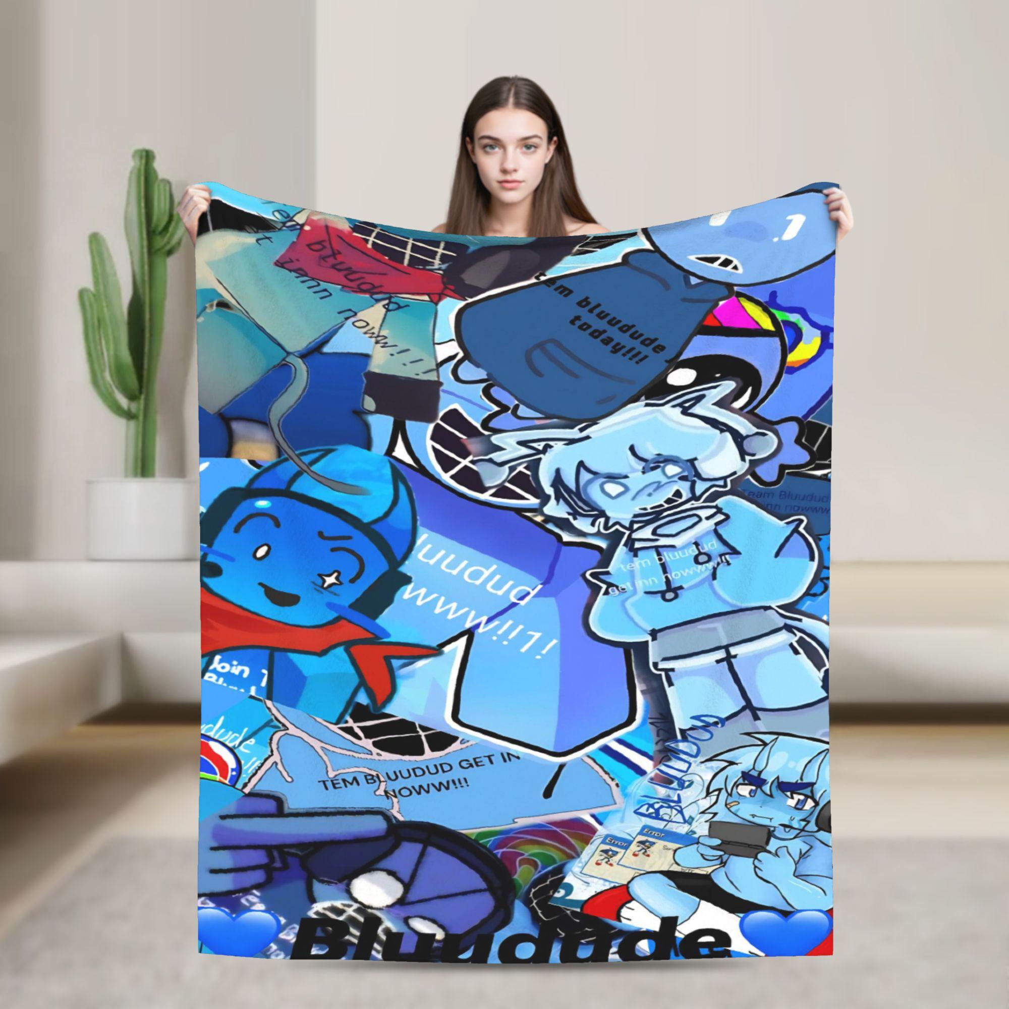Pandara Jewelry Unisex Bluudude Gubby Spawn Point Blanket Forsaken Game Picnic Flannel Bedding Throws For Bedroom Warm Soft Bedspread Birthday Present