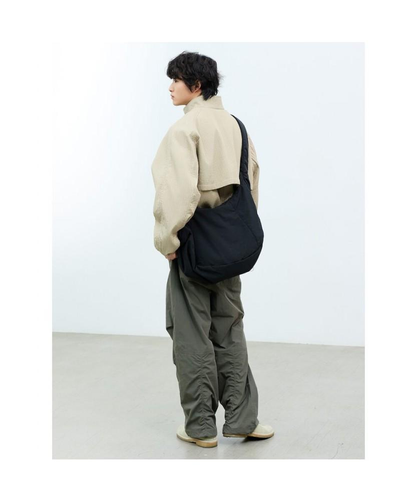 Sand Sound (Unisex) Cushion Crossbody Bag Large Black