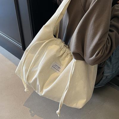 Φθινόπωρο και Χειμώνας Υψηλής Ποιότητας Κορδούρα Τσάντα Μασχάλης για Γυναικεία Τσάντα Νέα Τσάντα Tote Μεγάλης Χωρητικότητας Απλή Τσάντα Ώμου
