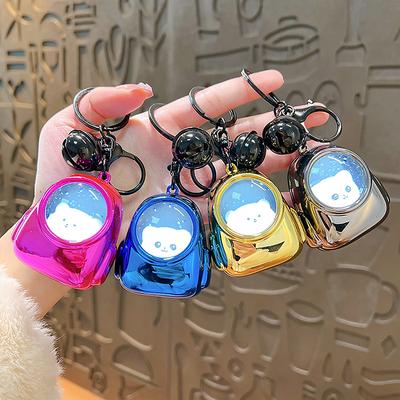 Keychain Flashlight Cute Bear Bag Small Night Light Keychain Kawaii Bags Hang Web Celebrity Atmosphere Light Keychain Torch