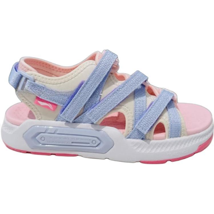 Li Ning Fashionable Comfortable Durable Breathable Low-Top Sandals Kids Sandals Pink Light-Blue YKUV010-4