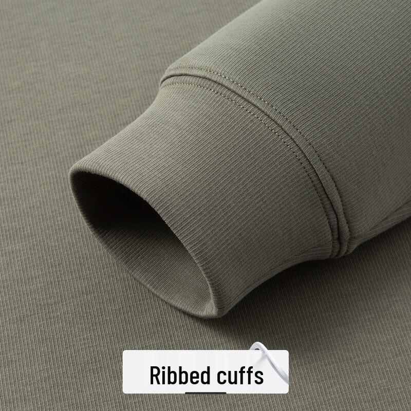 FORTEI Men's Autumn Long-Staple Pique Cotton Crewneck Sweatshirt