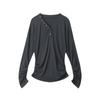 PEYWOW Women's Fashion Casual Long Sleeve V-Neck Blouses & Shirts