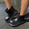 Waterproof Eva Thick Bottom Ankle Boots Women 2025 Winter Chunky Platform Non Slip Rain Boots Cute Round Toe Girl's Water Shoes