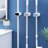 Mop Storage Rack Wall-mounted No Drilling Hook Anti-Slip Multifunctional Cleaning Tool Organizer Hanging Drain Mold-Free Home Use