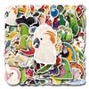 10/27/54 Stück Papagei Graffiti Aufkleber für DIY Dekoration Schreibwaren Koffer Wasserflasche Handy Laptop Skateboard Scrapbooking