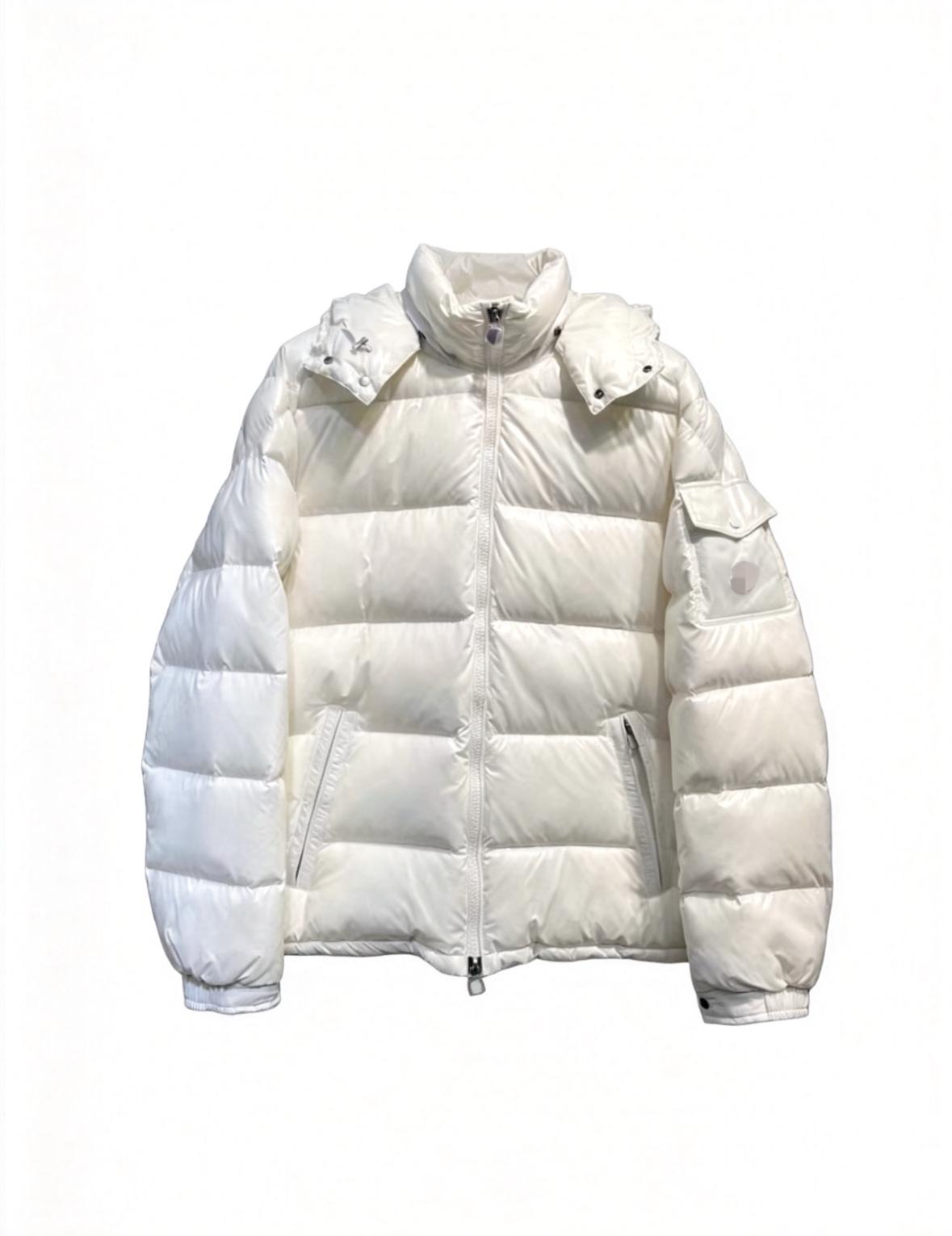 Maya High-End Hooded Down Jacket: Bright