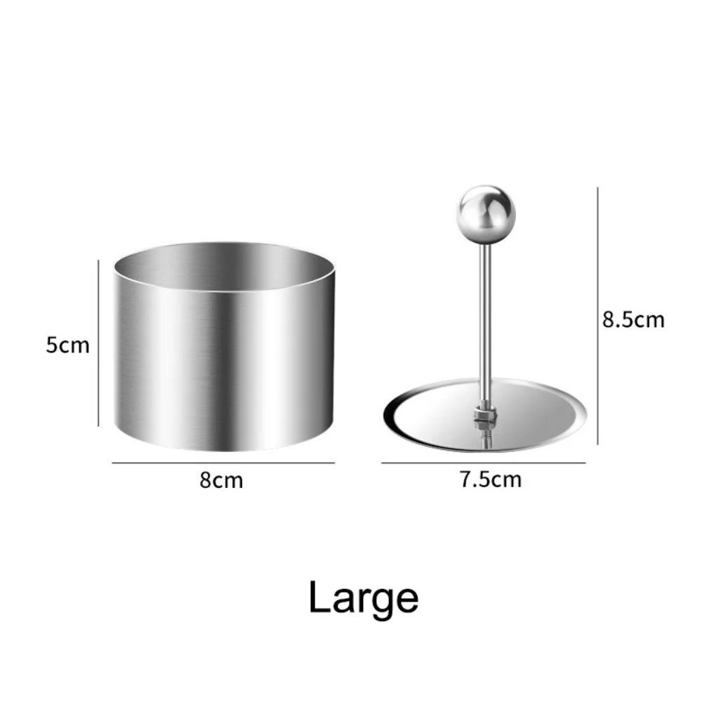 Round Stainless Steel Cake Mousse Ring Tool Easy To Demould Rice Ball Sushi Making Mold Food Mold Kitchen Baking Mold