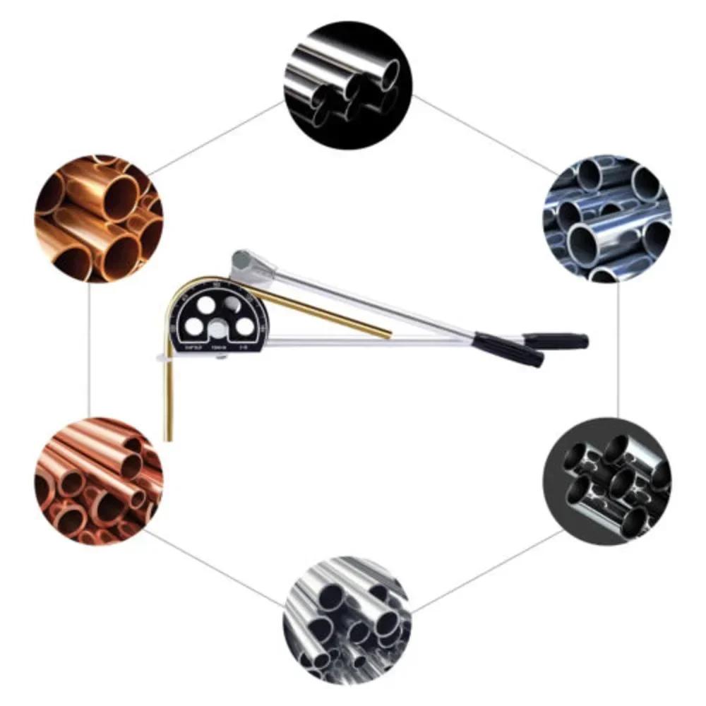 

Ручной трубогиб 3/4 дюйма для алюминиевых труб, стабильный инструмент для сантехники и холодильных труб, с противоскользящей ручкой и точными шкалами