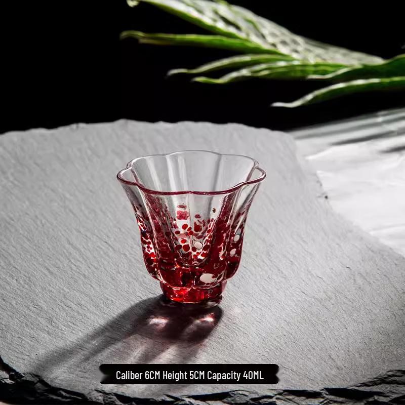 Colorful Japanese Glass Sake Set