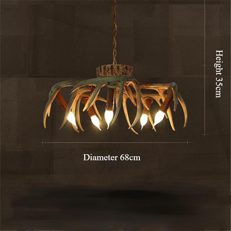 Candelabru Corn De Cerb Sufragerie Retro Sufragerie Dormitor Plafoniera de studiu