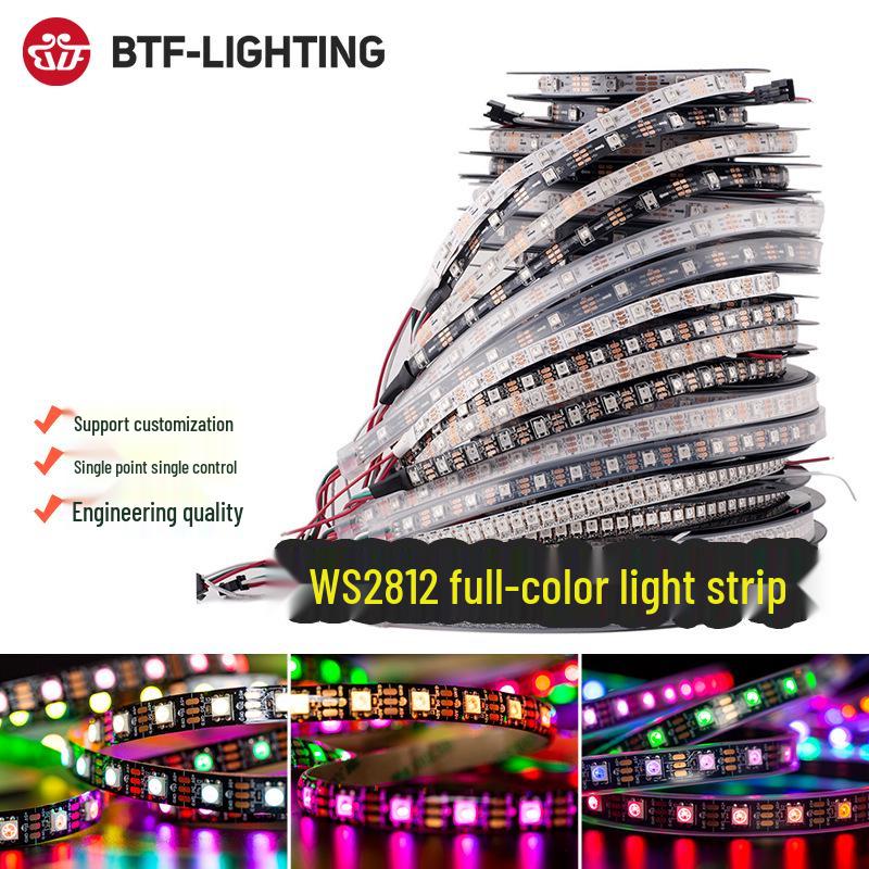 

WS2812B RGB LED Light Strip SMD 5050 with Programmable IC and High Brightness 30 LEDs/m (alloy wire)