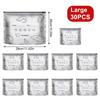 10Pcs/Set Aluminum Foil fresh-keeping Bag Sealed Antibacterial Refrigerator Food Freezing Storage Bag Zipper Seal