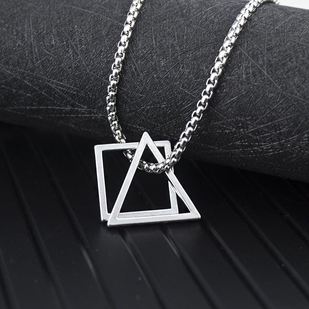 Trendy Brand Fashionable Titanium Steel Necklace, Men's Trendy Jewelry, Titanium Steel Pendant
