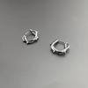 Punk Hiphop Thorn Trendy Hoop Earrings for Man Women Classic Piercing Ear Cartilage Tragus Simple Huggie Hoop Rock Zircon Gift