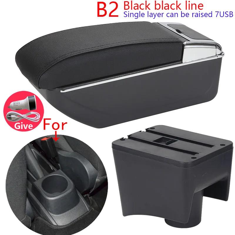 Für Volkswagen POLO Armlehne, für VW POLO Mk5 6R Vento, Autoarmlehnenbox 2012-2018, Aufbewahrungsbox, Autozubehör, einfache Installation