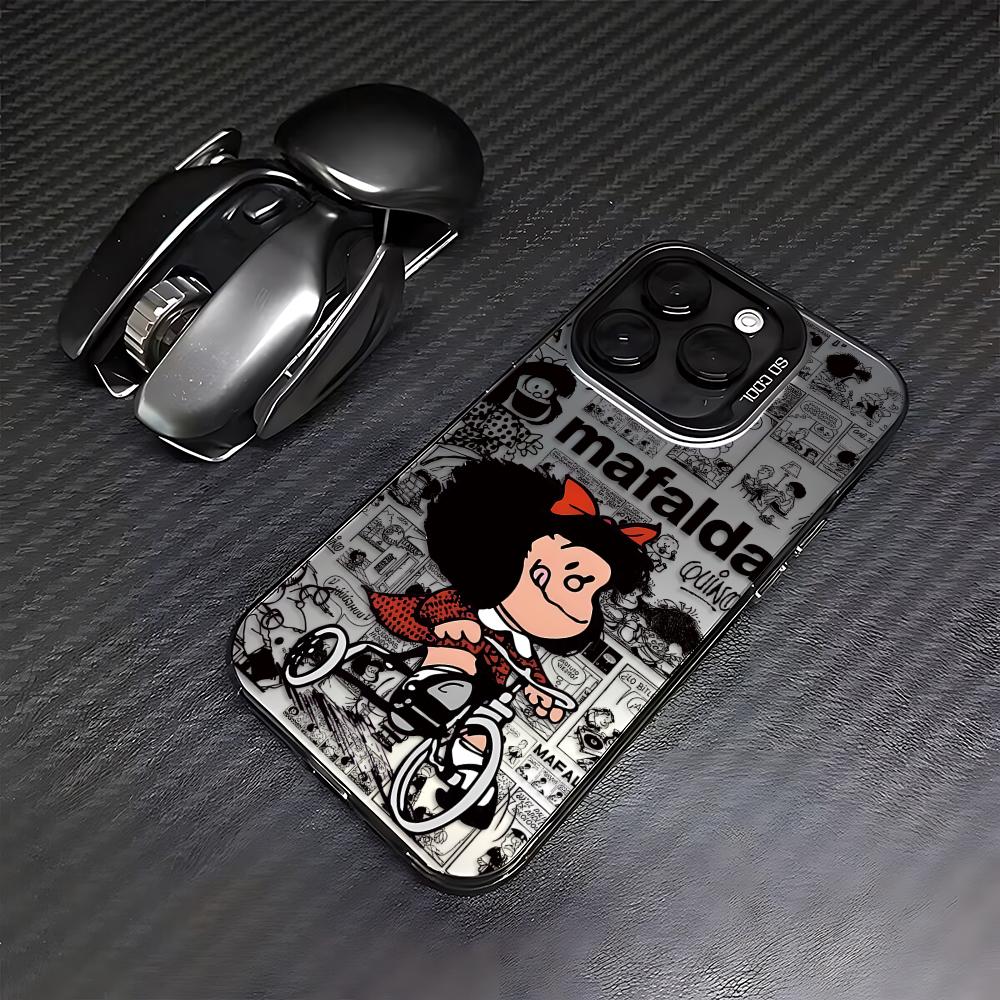 Anime Girl M-Mafalda Phone Case for Xiaomi Redmi Note 7 8 9 9S 10 11 12 13 14 15 Pro Plus 4G 5G Anti Fall Matte Back Cover