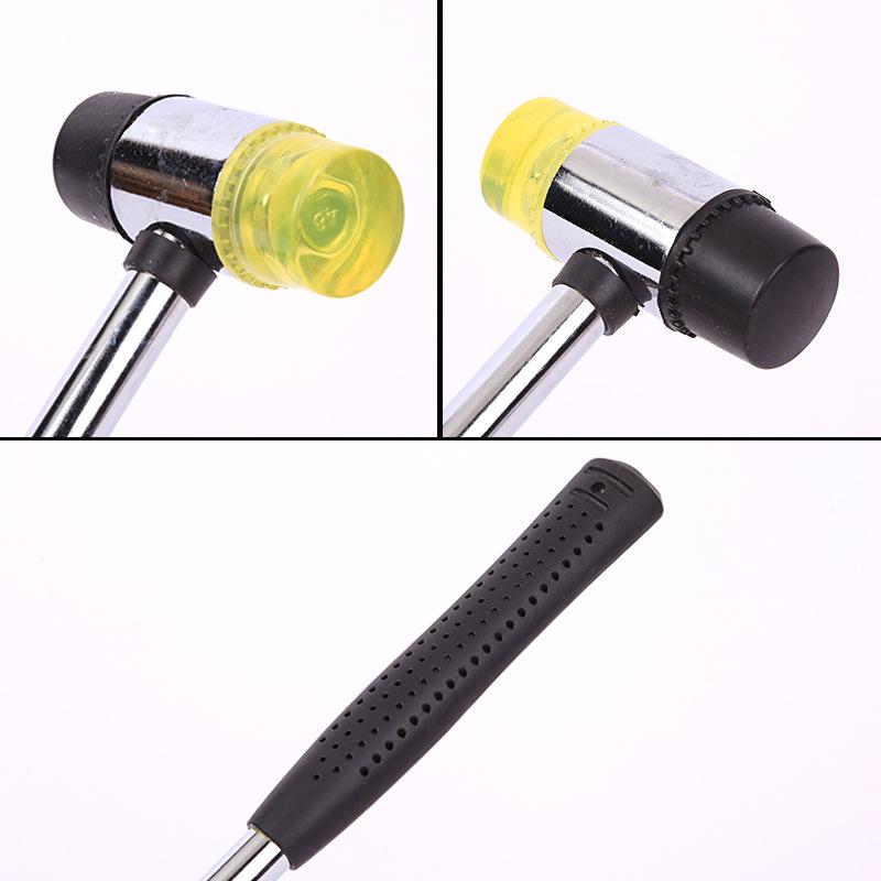 Rubber Handle Installation Hammer - Handmade DIY Double-Headed Rubber Mallet