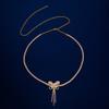 Rhinestone Light Luxury Waist Chain Full Diamond Zircon Butterfly Waist Chain Sexy Personality Butterfly Pendant Waist Body Chain