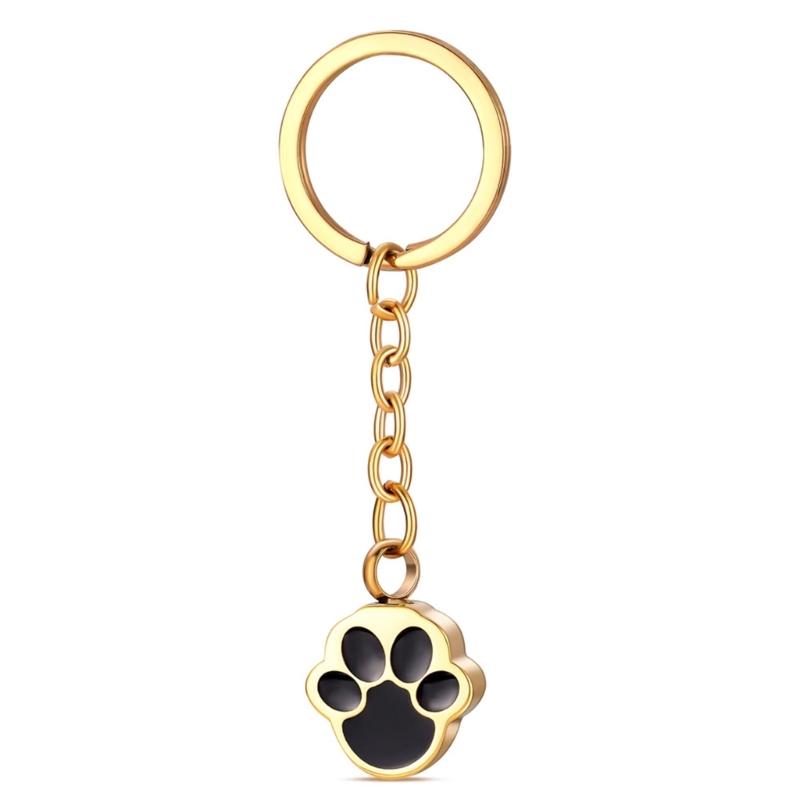 Paws Print Cremation Jewelry Stainless Steel Urn Pendants Double Use As Pet Memorials Keepsakes