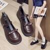 Small leather shoes women's spring new British style with skirt Japanese jk shoes cute Lolita women's shoes