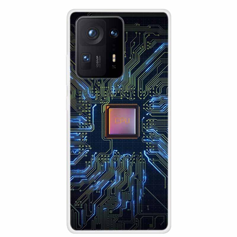 For Xiaomi Mix 4 Case Luxury Soft Silicone Back Cover Phone Case For Xiaomi Mi Mix4 Coque TPU Cartoon 2106118C Fashion Funda