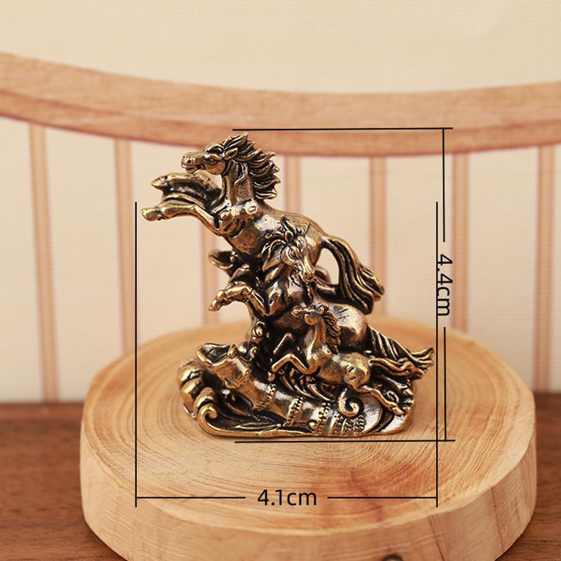 

One Bronze Horse Desktop Ornament Living Room Coffee Table Metal Craft Home Decoration Horse Statue D
