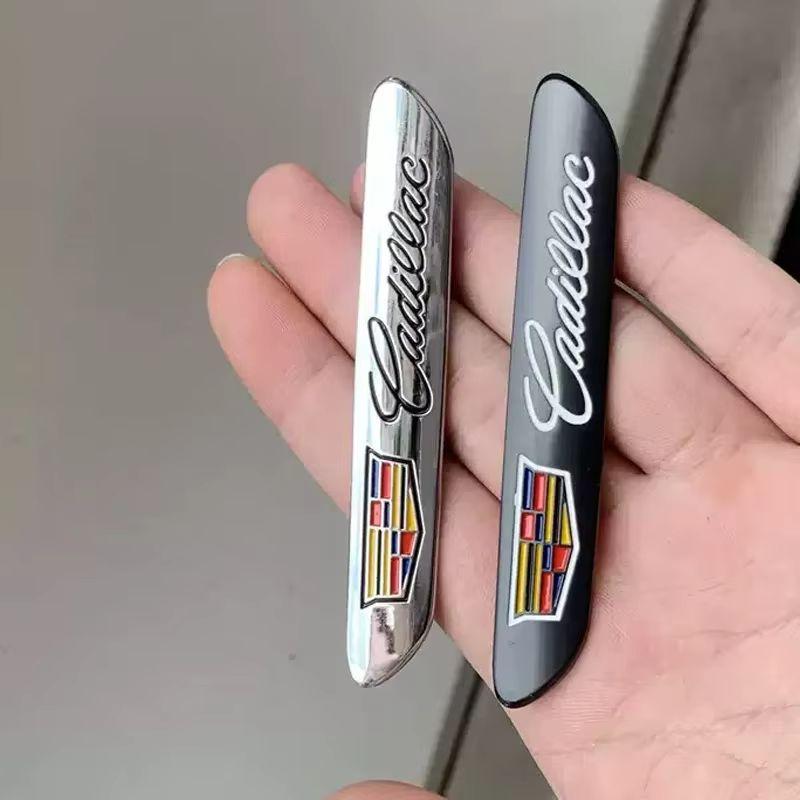 For Cadillac ATS BLS CT4 CT5 CT6 CTS ESCALADE SLR SRX STS XLR XT4 XT5 XT6 XTS 1PC Car Body Side Emblems Fender Badge Stickers