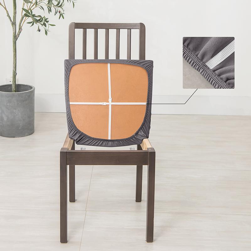 Pu Waterproof Seat Cushion Cover Anti -Dirty Leather Fabric Elastic Chair Covers Anti -Scratch Stretchy Seat Cushion Case Designed For Home Office