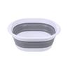 Large Foldable Silicone Basin: Multipurpose for Vegetables, Face, Feet, & More. Ideal for Dorms.