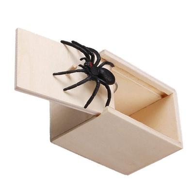 Holz Streich Trick Praktischer Witz Home Office Scare Toy Box Gag Spider Mouse Kinder Lustiges Geschenk