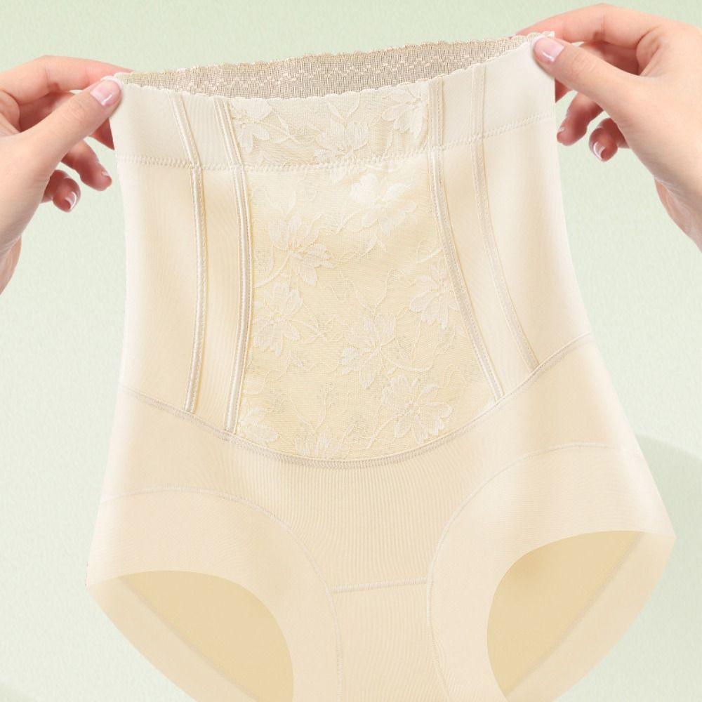 Tvarovací prádlo Kalhotky s push-up efektem Krajkový květinový bezešvý spodní díl Módní spodní prádlo pro kontrolu bříška Dámské