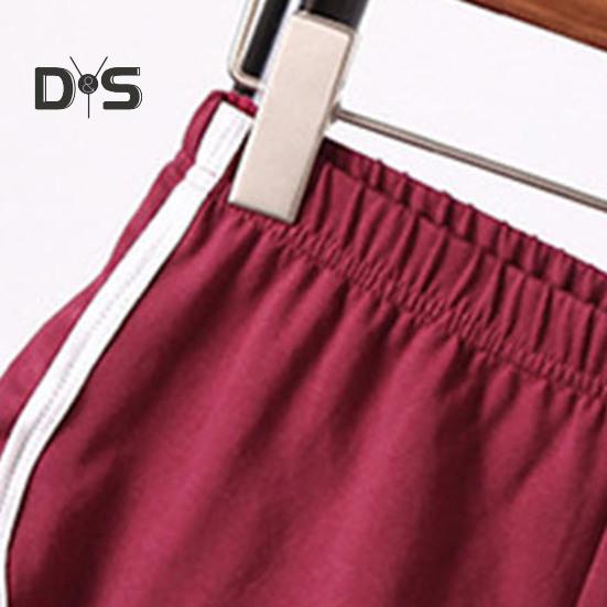 Damen-Sportshorts, elastische Taille, Yoga-Mini-Shorts, einfarbig, superkurze Hosen, leichte Strandhosen, sportliche Shorts