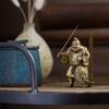 Seven Lucky Gods of Good Luck Ebisu Silky Gold Buddhist Hideun Makita Buddha Statue Ornament Takaoka Copperware sculptor Prototype_Kobiki (Ebisu 7F)